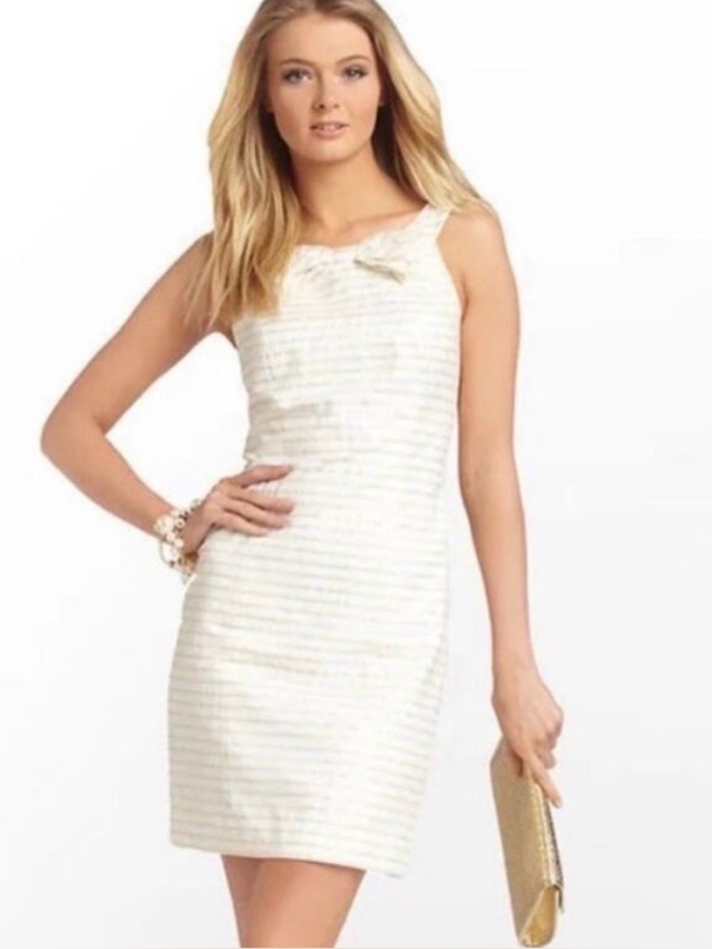 Lilly Pulitzer White Striped Mini Dress